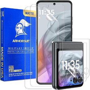 ArmorSuit 2+2 Pack Paper-Feel Screen Protector for Motorola Razr (2024) Case Friendly MilitaryShield Paper-Feel Texture Matte Film - Made in USA