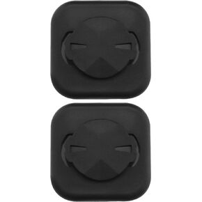 ECSiNG 2PCS Cellphone Holder Compatible with Garmin Edge Bike Computer Mount Anti-Skid Adhesive Phone Mount Adapter 40x40mm Plastic Black