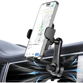 Phone Mount for Car Vent [Never Blocking Vent, Enjoy The Comfort of The A/C] Rotatable Car Phone Holder Mount Air Vent Clip Hands-Free Car Phone Mount for iPhone Android All Phones