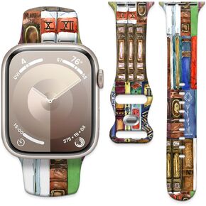 Watch Band Compatible with Apple Watch 38mm 40mm 41mm 42mm 44mm 45mm Soft Silicone Wristbands Replacement Strap with Classic Clasp for iWatch Series SE 8 7 6 5 4 3 2 1 Utral for Women