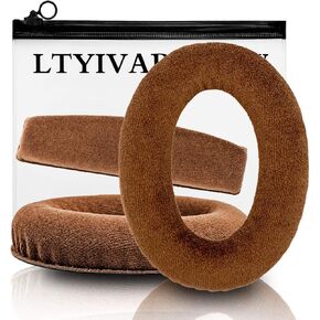 HD598 Ear Pads Headband Compatible with HD 598, HD 598SE, HD 598CS, HD 515, HD 555, HD 595, HD 518 Headphones (Brown)