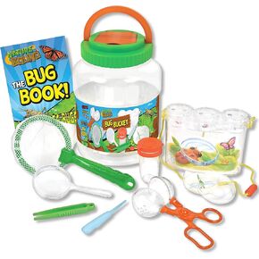 Nature Bound Bug Catcher Kit - 20 Piece Outdoor Exploration Set for Kids - Educational & Fun - Safe Insect Catch & Release with Bucket, Net, Magnifier & More - Great Gift for Young Explorers