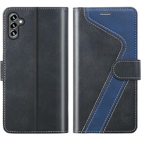 for Samsung Galaxy A13 5G Wallet Case,Leather Flip Case RFID Blocking Credit Card Holder Folio Magnetic Stand TPU Interior Shockproof Cover Color Matching for Samsung Galaxy A13 Purple&