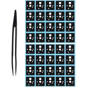 120pcs Keyboard Shaft Pads Mechanical Keyboard Shaft Film 1.65 x 1.55cm HTV Keyboard Switch Pad Compatible with Cherry MX Compatible with Gateron, Transparent