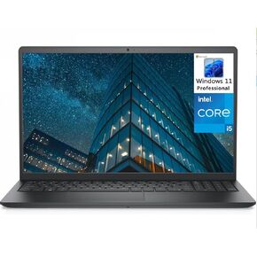 Dell Vostro 3000 3500 Series 15.6" Business Laptop Computer, Intel Core i5-1135G7 (Beat i7-1065G7), 8GB DDR4 RAM, 256GB PCIe SSD, 802.11AC WiFi, Bluetooth, Carbon Black, Windows 11 Professional