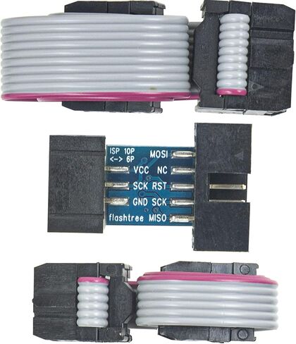 whiteeeen 2pcs 10 Pin to Standard 6 Pin AVR ISP Conversion Adapter Board for Arduino ATMEL AVRISP USBASP STK500 in Saudi Arabia