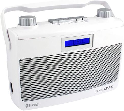 HANNLOMAX HX-500R Portable AM/FM Radio, Bluetooth, USB Port for MP3 Playback, Aux-in, AC/DC Dual Power Source. (Pink) in Saudi Arabia