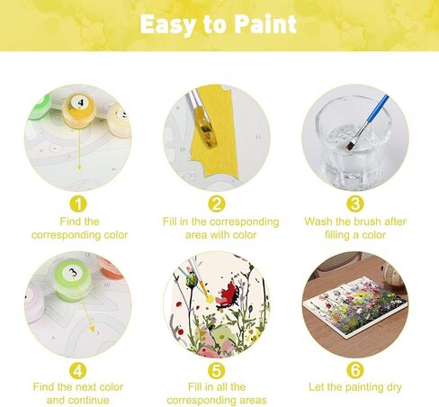 MAXBYE Colorful Cat Paint by Numbers Kit for Adults Beginners, Cat Head Painting Acrylic Adult Paint by Number Kit with Frame, DIY Arts and Crafts Kits for Home Wall Art Decor 8x12inch in Saudi Arabia