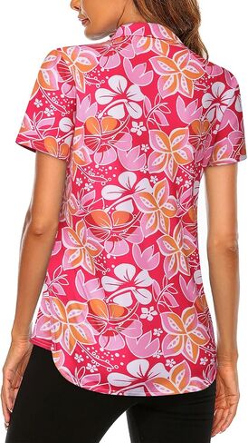 Koscacy Women's Long Sleeve Golf Tennis Polo Shirts UPF50+ Half Zip Dry Fit Workout Tops Athletic Shirt in Saudi Arabia