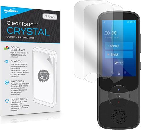 واقي شاشة BoxWave متوافق مع مترجم Jarvisen - ClearTouch مضاد للتوهج (عبوتان)، غلاف غشاء غير لامع مضاد لبصمات الأصابع لمترجم Jarvisen in Saudi Arabia