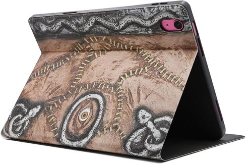 حافظة لجهاز iPad الجيل العاشر 10.9 بوصة 2022، تصميم رائع من جلد البولي يوريثان، غطاء من البولي يوريثان الحراري، حامل متعدد الزوايا، حافظة ذكية للإيقاظ/النوم التلقائي in Kuwait