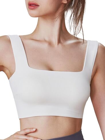 المرأة الرياضة حمالات الصدر ساحة الرقبة الخطوط الطويلة Bralette مبطن للإزالة تجريب المحاصيل تانك القمم اليوغا النشطة حمالة صدر رياضية M-3XL in Kuwait