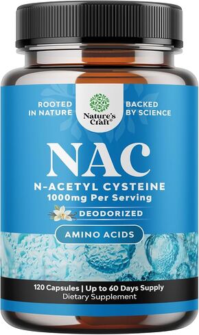 NAC Supplement N-Acetyl Cysteine 600mg - Potent Vegan High Absorption NAC 600 mg Capsules Glutathione Precursor for Liver Cleanse Detox & Repair plus Lung Health and Immunity Support (3 Months) in Saudi Arabia