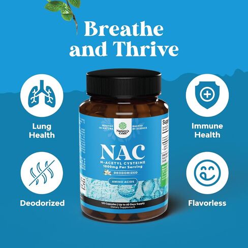 NAC Supplement N-Acetyl Cysteine 600mg - Potent Vegan High Absorption NAC 600 mg Capsules Glutathione Precursor for Liver Cleanse Detox & Repair plus Lung Health and Immunity Support (3 Months) in Saudi Arabia