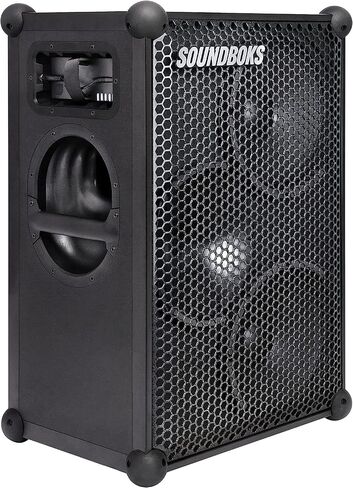 SOUNDBOKS 4 – Bluetooth Performance Speaker – USB-C Charging Battery – Loudest Party Speaker with 40 Hours of Battery – Wireless and Portable Speaker - Designed in Denmark – 126dB (Metallic Gray) in Saudi Arabia