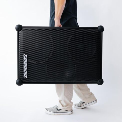 SOUNDBOKS 4 – Bluetooth Performance Speaker – USB-C Charging Battery – Loudest Party Speaker with 40 Hours of Battery – Wireless and Portable Speaker - Designed in Denmark – 126dB (Metallic Gray) in Saudi Arabia