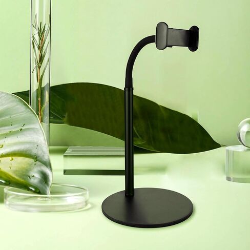 Cell Phone Stand, Desk Phone Holder Compatible with iPad 6-11", iPhone 15, 14, Plus, Pro, Pro Max, 13 12 X XS,4-8" Phones, Office Accessories, All Android Smartphone Black in Saudi Arabia