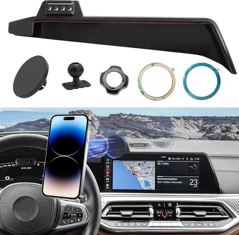 Magnetic Phone Holder Mount Compatible with Chevy Suburban Tahoe/GMC Yukon 2021-2024,Cell Phone Automobile Cradles for 10.2 inch Touch Screen,360° Rotation Yukon Phone Holder Anti-Shake,Black in Saudi Arabia