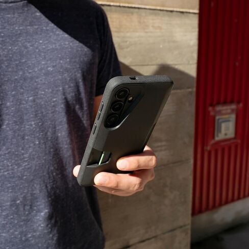 حافظة محفظة Smartish Galaxy S24 Plus - Wallet Slayer Vol. 1 [رفيع + واقي] حامل بطاقة الائتمان - غطاء فتحة بطاقة مخفية تم اختباره عند السقوط متوافق مع هاتف Samsung Galaxy S24+ - Black Tie Affair in Kuwait