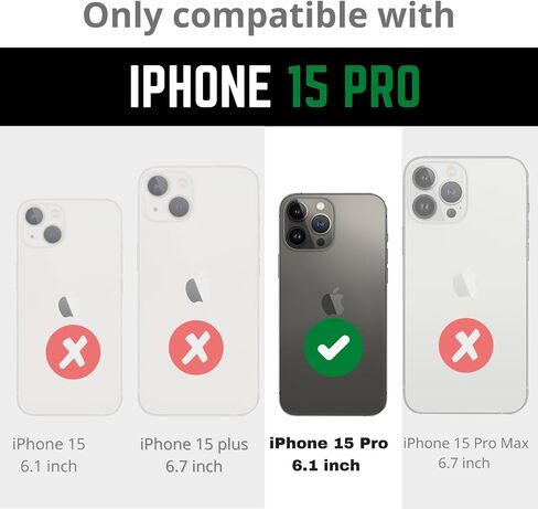 حافظة ArtsEvo مصممة لهاتف iPhone 15 Pro Max، حماية من السقوط بطول 6.6 قدم، حافظة هاتف واقية للكاميرا لشاشة كاملة، أزرق فاتح in Kuwait