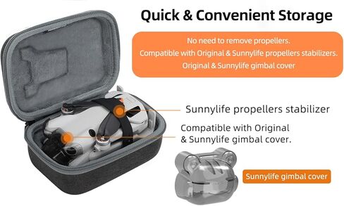 حقيبة حمل لـ DJI Mini 4 Pro، حقيبة حمل محمولة للسفر لـ DJI Mini 4 Pro، حقيبة حمل صلبة للسفر، حقيبة تخزين واقية مقاومة للماء in Kuwait