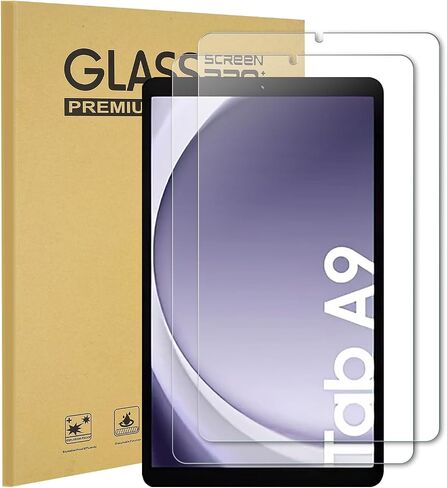 KEANBOLL عبوتان مصممتان لجهاز Samsung Galaxy Tab A9 8.7 بوصة واقي شاشة من الزجاج المقوى، (8.7 بوصة، SM-X110 / SM-115)، فائق الوضوح، صلابة 9H، مقاوم للخدش in Saudi Arabia