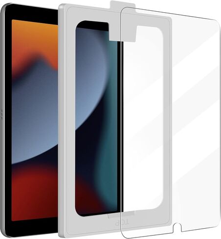 auaua Screen Protector for iPad 9th/8th/7th Generation (10.2 inch), iPad Air 3rd Gen(10.5 inch), iPad Pro 10.5, with Auto Alignment Kit, 9H Hardness Tempered Glass with Guide Frame in Kuwait