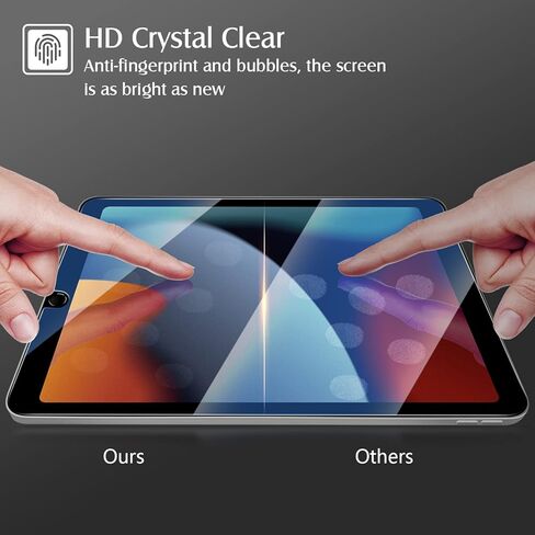 auaua Screen Protector for iPad 9th/8th/7th Generation (10.2 inch), iPad Air 3rd Gen(10.5 inch), iPad Pro 10.5, with Auto Alignment Kit, 9H Hardness Tempered Glass with Guide Frame in Kuwait