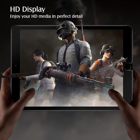 auaua Screen Protector for iPad 9th/8th/7th Generation (10.2 inch), iPad Air 3rd Gen(10.5 inch), iPad Pro 10.5, with Auto Alignment Kit, 9H Hardness Tempered Glass with Guide Frame in Kuwait