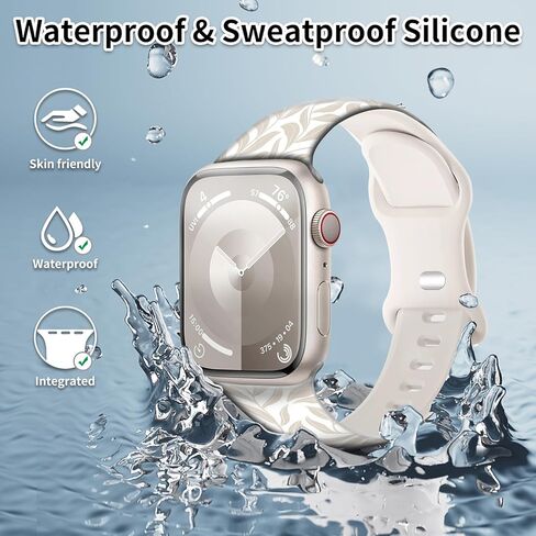 Watch Band Compatible with Apple Watch 38mm 40mm 41mm 42mm 44mm 45mm Soft Silicone Wristbands Replacement Strap with Classic Clasp for iWatch Series SE 8 7 6 5 4 3 2 1 Utral for Women in Kuwait