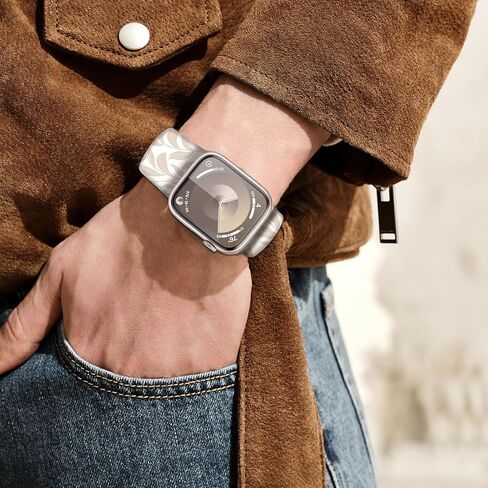 Watch Band Compatible with Apple Watch 38mm 40mm 41mm 42mm 44mm 45mm Soft Silicone Wristbands Replacement Strap with Classic Clasp for iWatch Series SE 8 7 6 5 4 3 2 1 Utral for Women in Kuwait