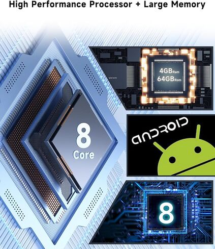 [8 CORE 4G+64G] Car Radio for Toyota Tundra 2007-2013 & Toyota Sequoia 2008-2018 with Wireless Carplay/Android Auto, 10.1 Inch Android 13 Car Stereo, Bluetooth, GPS, WiFi, SWC, Backup Camera in Kuwait