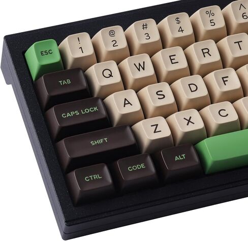 Hyekit SA Keycaps، 173 مفتاحًا Doubleshot Keycaps ABS Keycaps مجموعة مفاتيح كاملة لـ Cherry Gateron MX Switches لوحات المفاتيح الميكانيكية، تخطيطات الولايات المتحدة/المملكة المتحدة مع 6.25u، 7u Spacebar (شوكولاتة ماتشا) in Kuwait