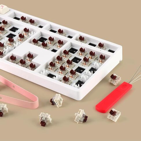 YIMAGUJRX V2 مفاتيح لوحة مفاتيح زرقاء مقاومة للغبار، 3 دبابيس 55±5gf مفاتيح لمسية، متوافقة مع لوحة المفاتيح الميكانيكية MX (45 قطعة) in Saudi Arabia