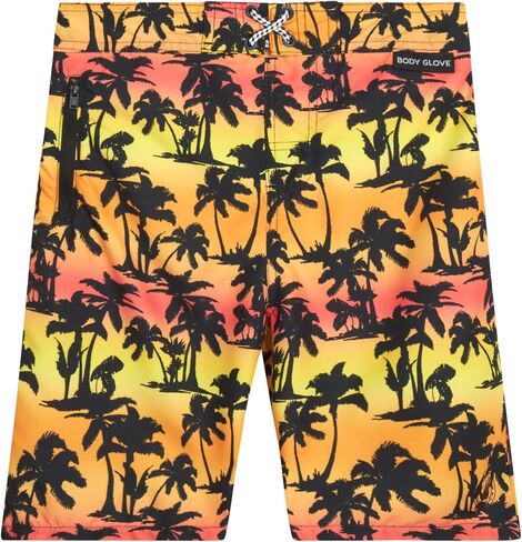 Body Glove Boys' Board Shorts - UPF 50+ Quick Dry Bathing Suit Swim Trunk (Size 8-18), Size 8, All Blue in Saudi Arabia