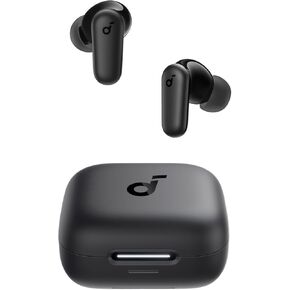 Soundcore P30i by Anker Noise Cancelling Earbuds, Strong and Smart Noise Cancelling, Powerful Bass, 45H Playtime, 2-in-1 Case and Phone Stand, IP54, Wireless Earbuds, Bluetooth 5.4 (Black) (Renewed)
