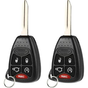 2 Key Fob fits Chrysler 200 Aspen Sebring/Dodge Avenger Durango/Jeep Commander Grand Cherokee Liberty