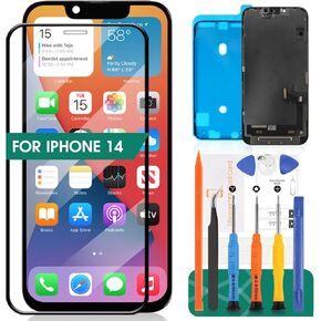 for iPhone 14 Screen Replacement for iPhone 14 LCD Display Repair Kits for iPhone 14 A2882 Touch Screen Replacement LCD Digitizer Assembly Replacement