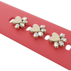 3Pcs Bling Decorative Charms Nails Studs Compatible with Apple Watch Silicone Bands, Stylish Smartwatch Jewelry Accessories for Universal Silicone Straps (No Band)