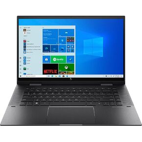 HP Envy x360 2-in-1 Laptop, AMD 8-Core Ryzen 7 5825U, 15.6"" FHD IPS Touchscreen, AMD Radeon Graphics, 32GB DDR4 1TB SSD, Backlit KB, Fingerprint, HDMI 2.1, WiFi 6, Win11 Pro, Nightfall Black