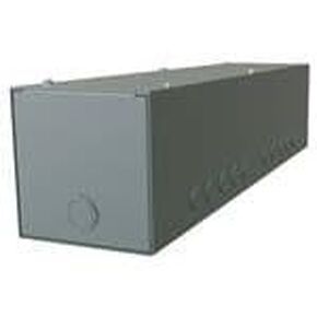 CGT1244, Wire Ducting & Raceways, Type 1 Gutter Trough, w/KO - 4X4X12 - Steel/Gray