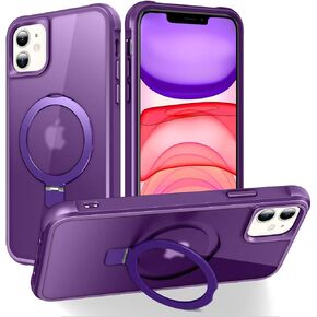 Magnetic Designed for iPhone 12 Pro Max Case/iPhone 13 Pro Max Case,Compatible with Mag-Safe,Military Grade Drop Protection,Shockproof Anti-Fingerprint Protective Cover for Women Men,Wine Red