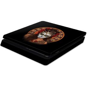 MightySkins Skin Compatible with Sony PS4 Slim Console - Dia De Muertos | Protective, Durable, and Unique Vinyl Decal wrap Cover | Easy to Apply, Remove, and Change Styles | Made in The USA