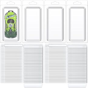 100 Pcs Plastic Blister Clamshell Protective Case Action Figure Display Case Action Figure Protective Case for Action Figure Prevent Scratches Pet Protector, 4.5" H x 1.5" W x 1.5" D