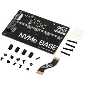 NVMe Base for Raspberry Pi 5 M.2 HAT PCIe Extension Board (M.2 2230 to 2280 Supported) (0TB (Duo))