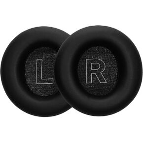 kwmobile Ear Pads Compatible with Beoplay H4 / H6 / H7 / H9 / H9i / HX / H9 Gen3 Earpads - 2X Replacement for Headphones - Black