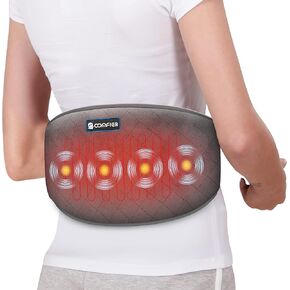COMFIER Heating Pad with Massager, Lower Back Massager for Back Pain with 2 Heat Levels & 3 Massage Modes, Heated Waist Massage Belt for Abdominal, Lumbar,Fit for Women,Men in Kuwait