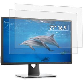 YINOVEEN 2 Pack 27 Inch Anti Glare Screen Protector Fit Diagonal 27 Inch Desktop with 16:9 Widescreen Monitor, Reduce Glare Reflection and Eyes Strain (23.5 Inch W x 13.3 Inch H)