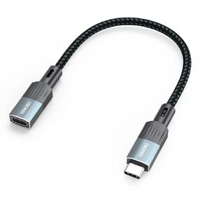 كابل تمديد FEMORO USB C بطول 20 قدمًا، موسع USB C، كابل شحن ومزامنة 100 واط من النوع C ذكر إلى USB-C أنثى، سلك USBC طويل لأجهزة iPhone، الكمبيوتر الشخصي، الكمبيوتر المحمول، التلفزيون، التبديل، الشاشة الخارجية، كاميرا Dashcam