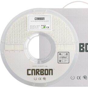 Silver (Ag) Certified Food Grade PLA+ Anti-Bacterial 3D Printer Filament - CARBON by Comfy Materials - Lab Tested Anti-Microbial Composite, 1.75mm, 1kg, Accuracy: +/- 0.02 (Natural)